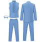 Harry Dunne Dumb and Dumber Blue Suit Cosplay Costume for Men