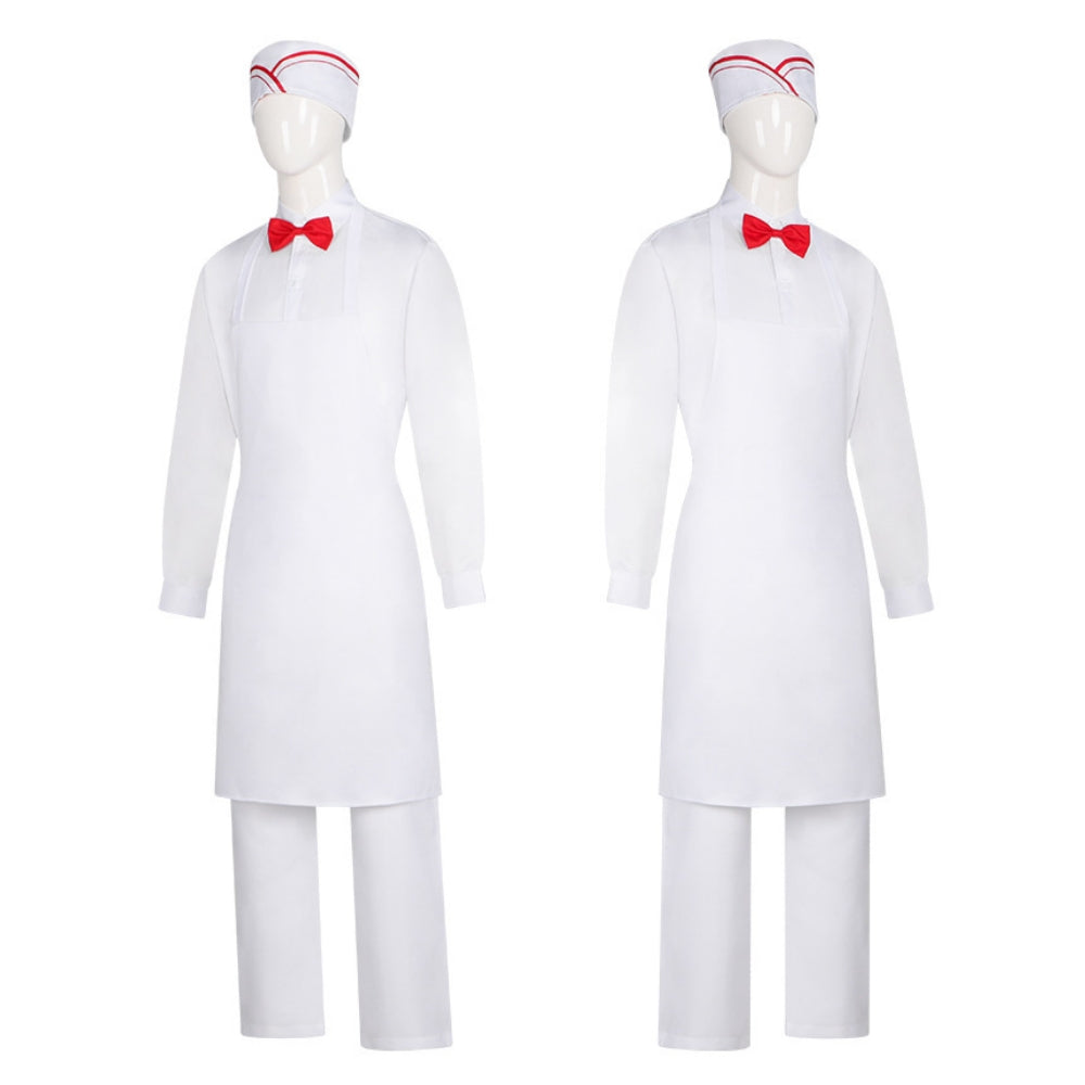 Ice Cream Man 2026 Cosplay Costume for Halloween White Uniform