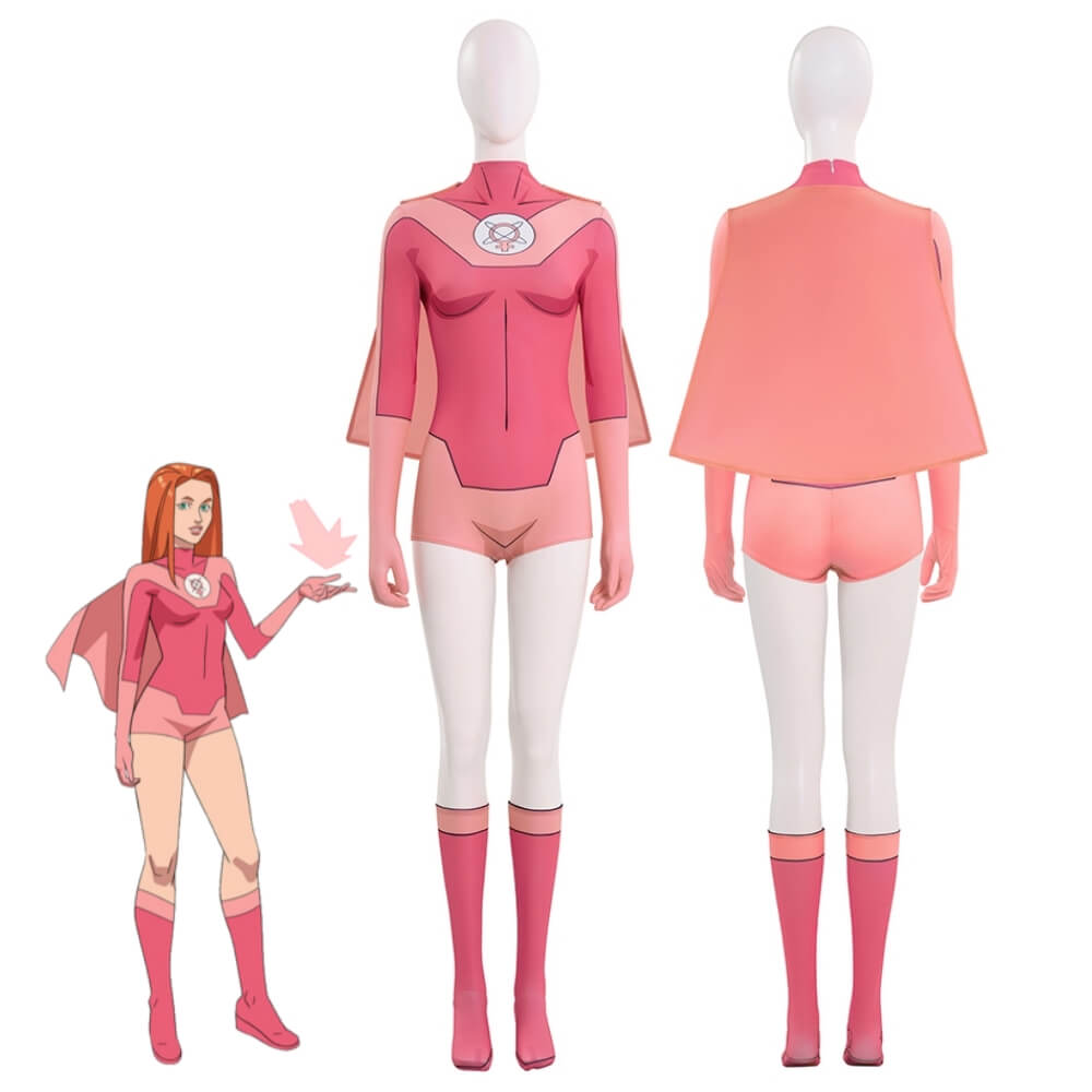 Invincible Atom Eve Cosplay Costume Printed Style