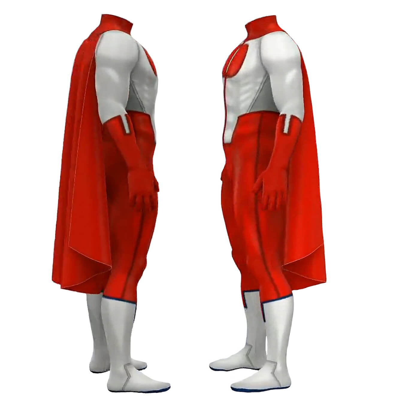 Invincible Omni-Man Cosplay Costume Nolan Grayson Jumpsuit Cape