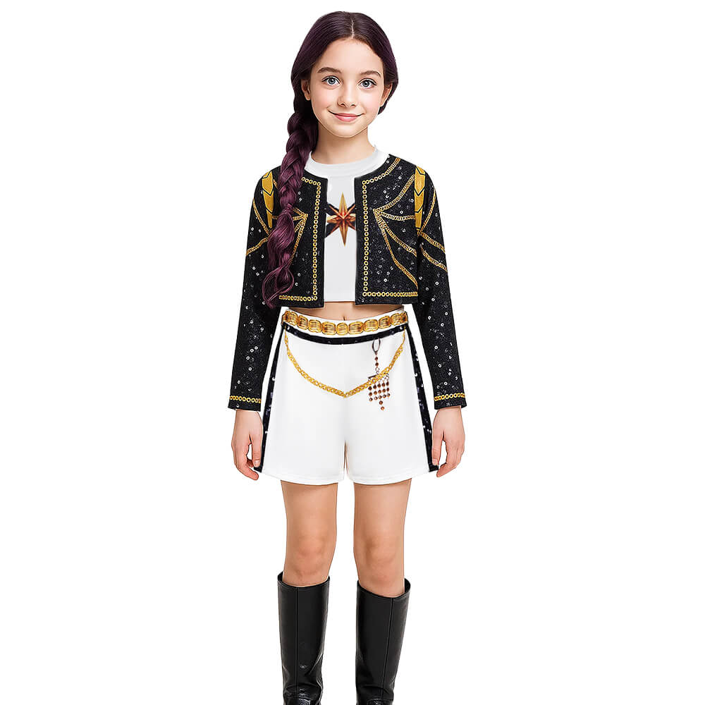 Child Kpop Demon Hunters Rumi Golden Stage Outfits Cosplay Costume Fancy Dress