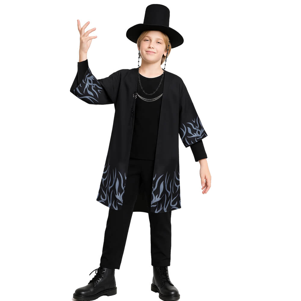 Child Kpop Demon Hunters The Saja Boys Jinu Cosplay Costume Demon Suit