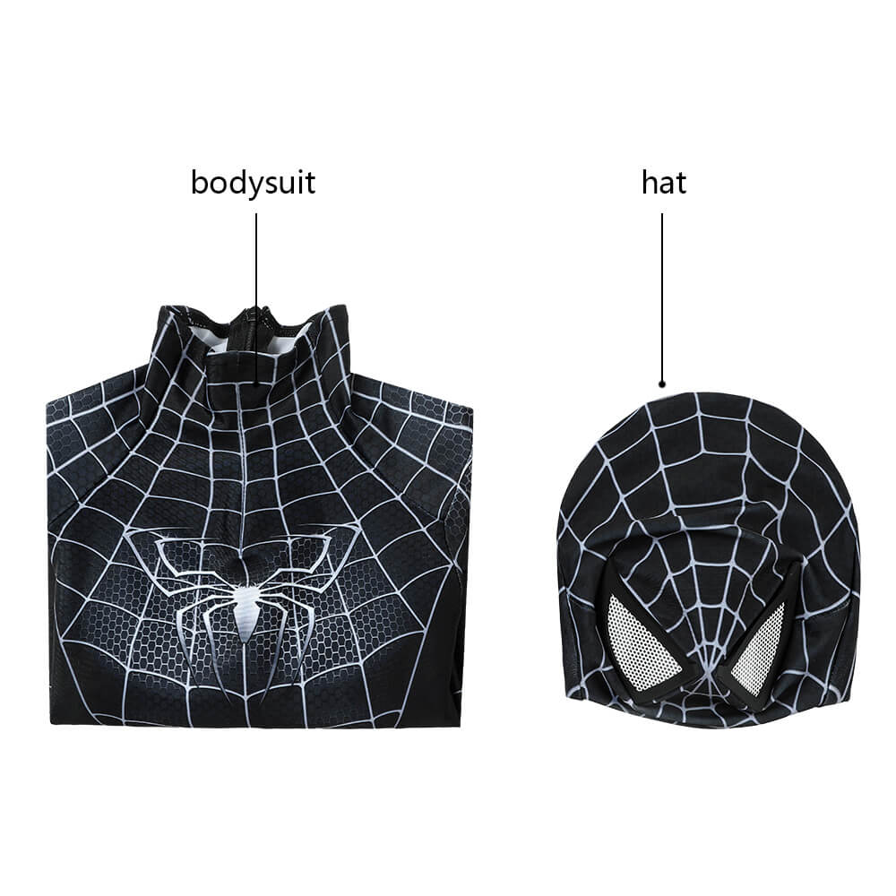 Spider-Man 3 Venom Eddie Brock Cosplay Costume For Kids Vikidoky