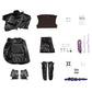 Kpop Demon Hunters Rumi Cosplay Costume Black Battle Suit