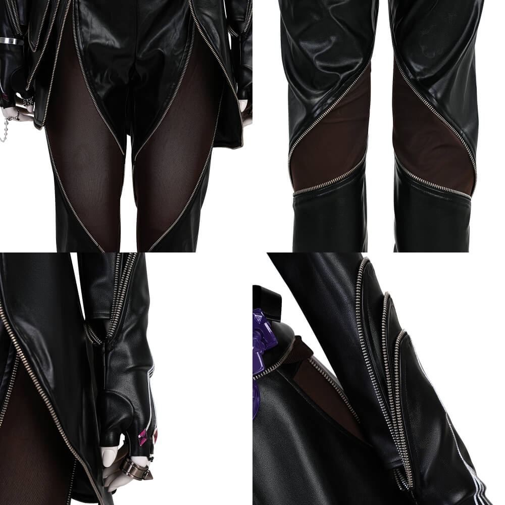 Kpop Demon Hunters Rumi Cosplay Costume Black Battle Suit