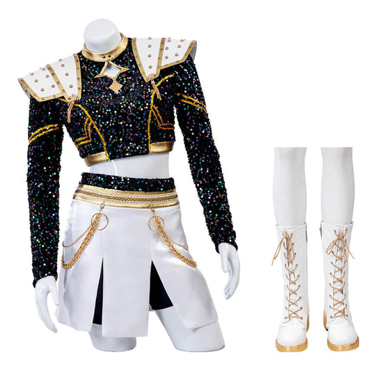 Kpop Demon Hunters Zoey Cosplay Costume Golden Stage Outfits