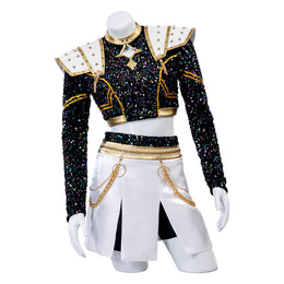 Kpop Demon Hunters Zoey Cosplay Costume Golden Stage Outfits Vikidoky