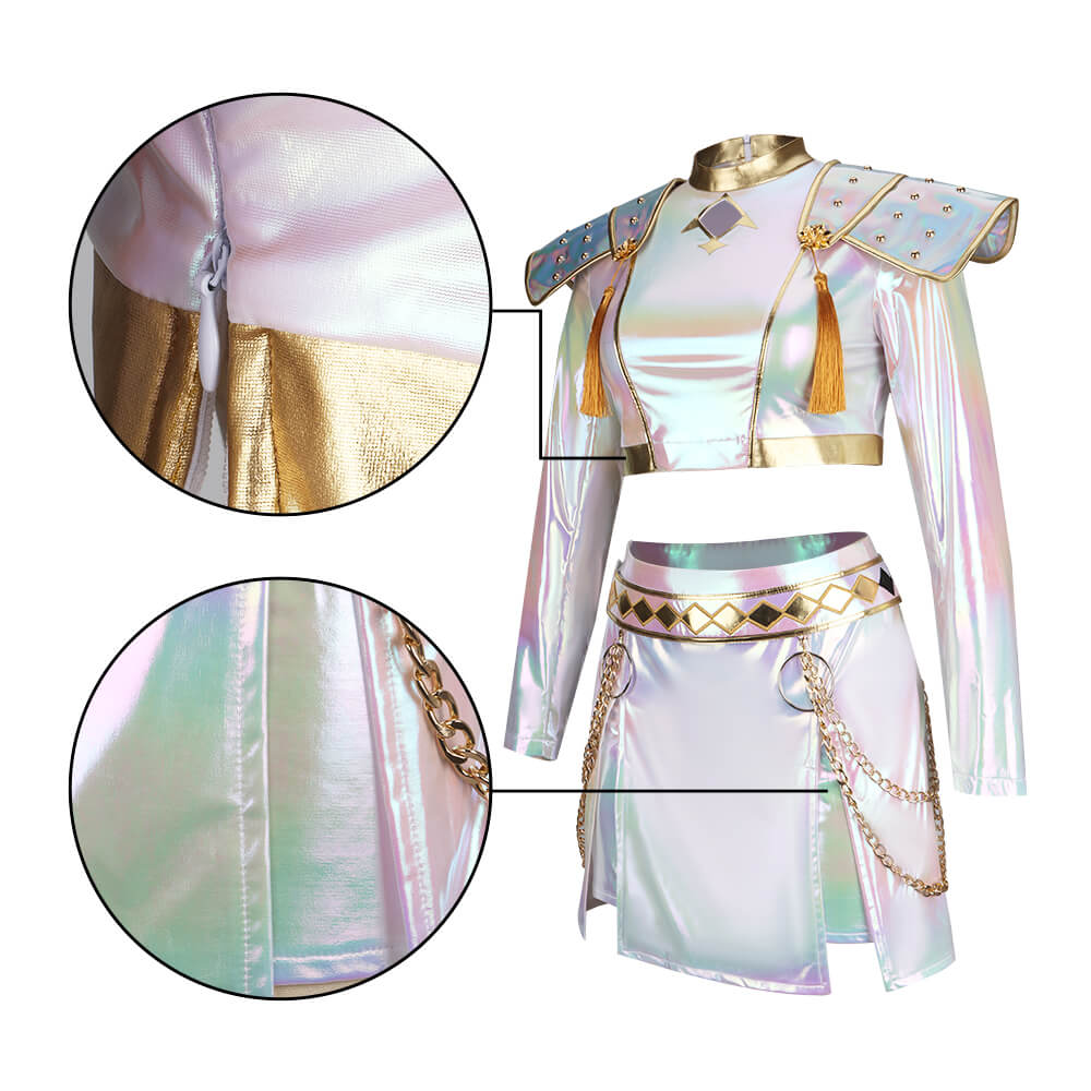 Kpop Demon Hunters Zoey Stage Outfits Cosplay Costume What Is Sounds Like
