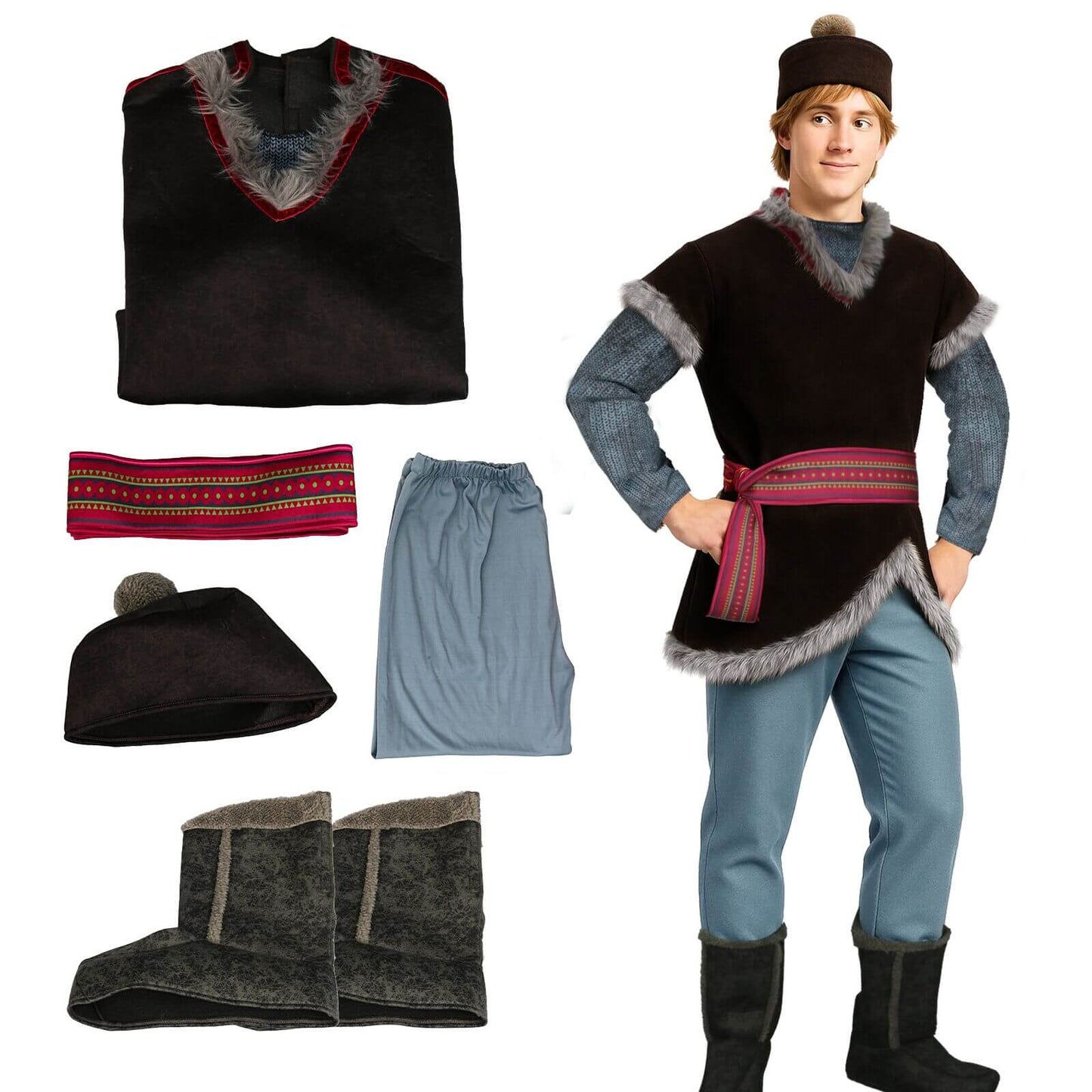 Frozen Kristoff Bjorgman Cosplay Costume Halloween (S/MXL/XXLReady to Ship)