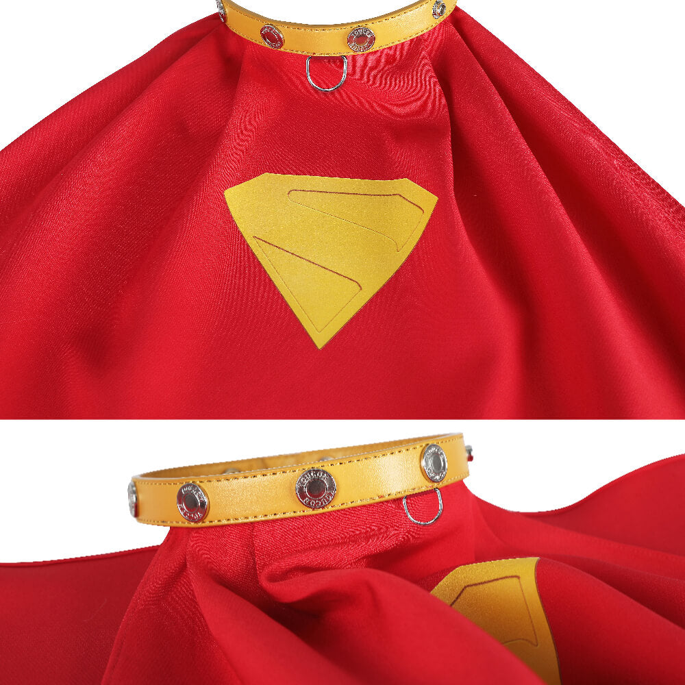 Krypto the Superdog Cape Cosplay Costume Dog Pet Puppy Halloween Suit Vikidoky