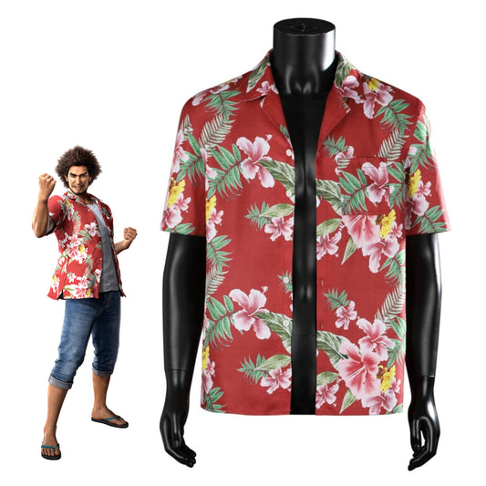 Like a Dragon: Infinite Wealth Ichiban Kasuga Hawaiian T-Shirt Yakuza Cosplay