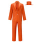 Lloyd Christmas Dumb and Dumber Orange Suit Cosplay Costume for Men