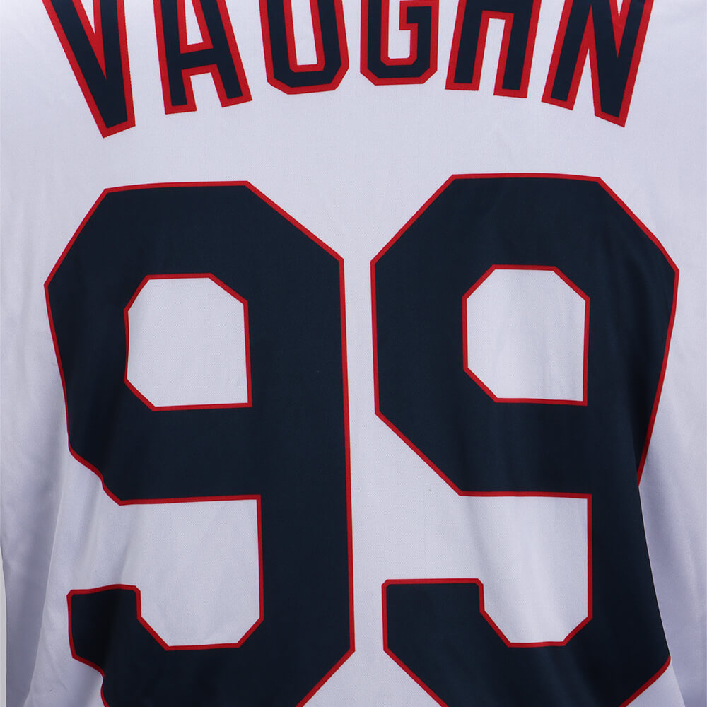 Major League Ricky Vaughn Baseball Uniform 99 Jersey Costume (Ready to Ship)