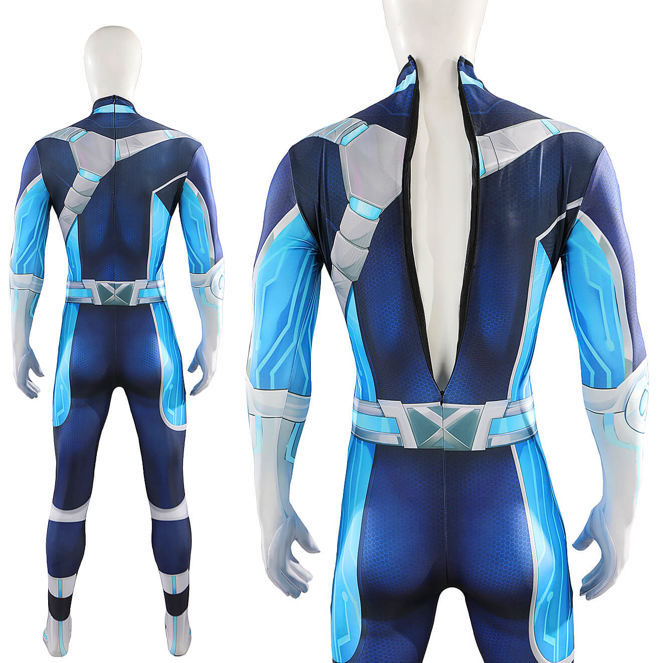 Marvel Rivals Cyclops Futuristic Focus Skin Cosplay Costume Jumpsuit