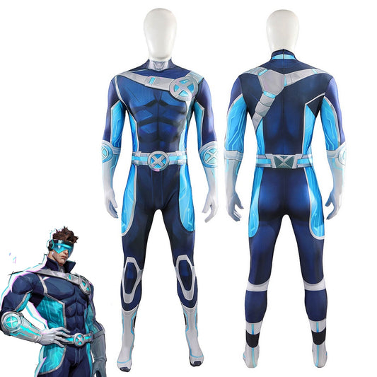 Marvel Rivals Cyclops Futuristic Focus Skin Cosplay Costume Jumpsuit