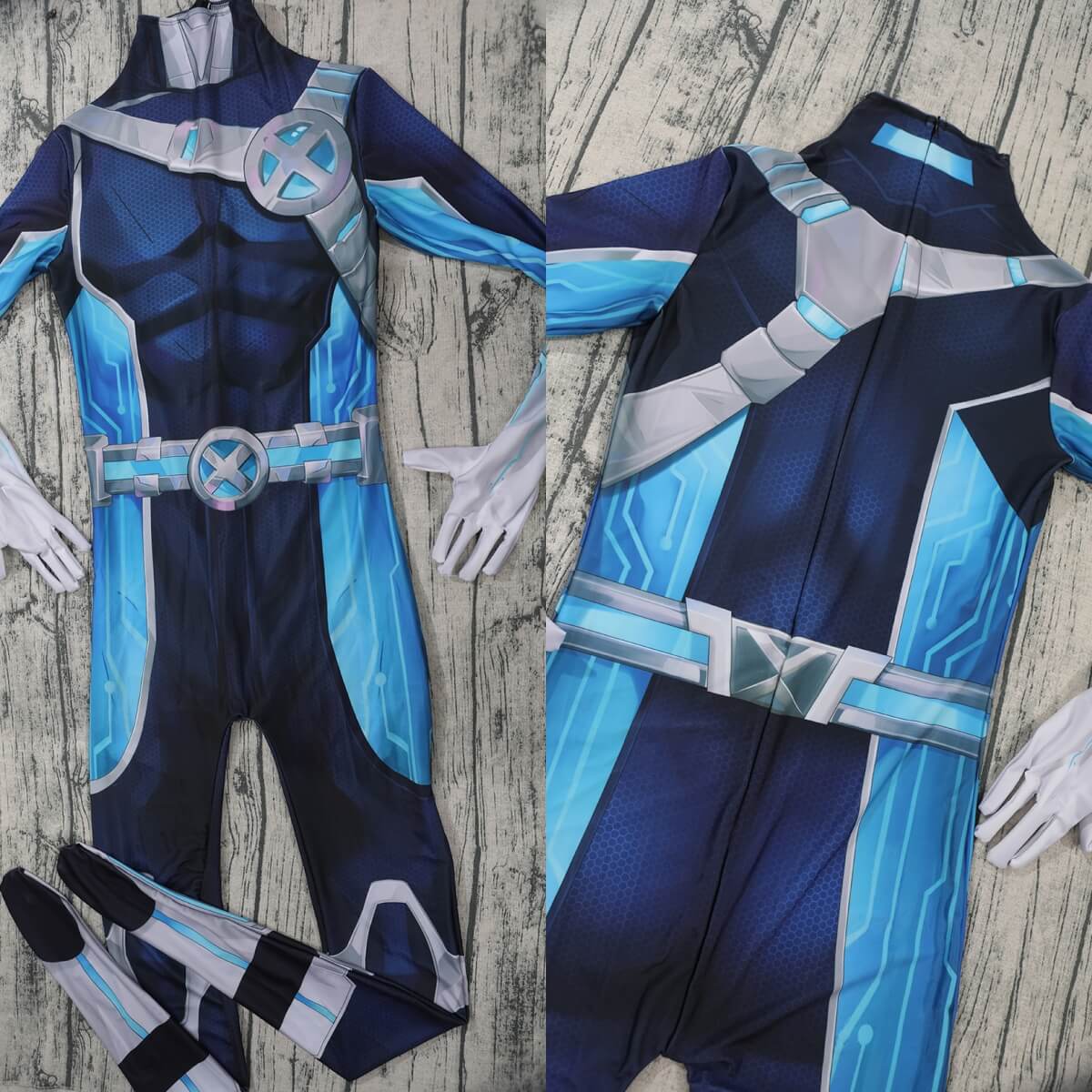 Marvel Rivals Cyclops Futuristic Focus Skin Cosplay Costume Jumpsuit