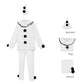 Pierrot Clown Costume Halloween Mime Stage Cosplay Outfits (Ready to Ship)