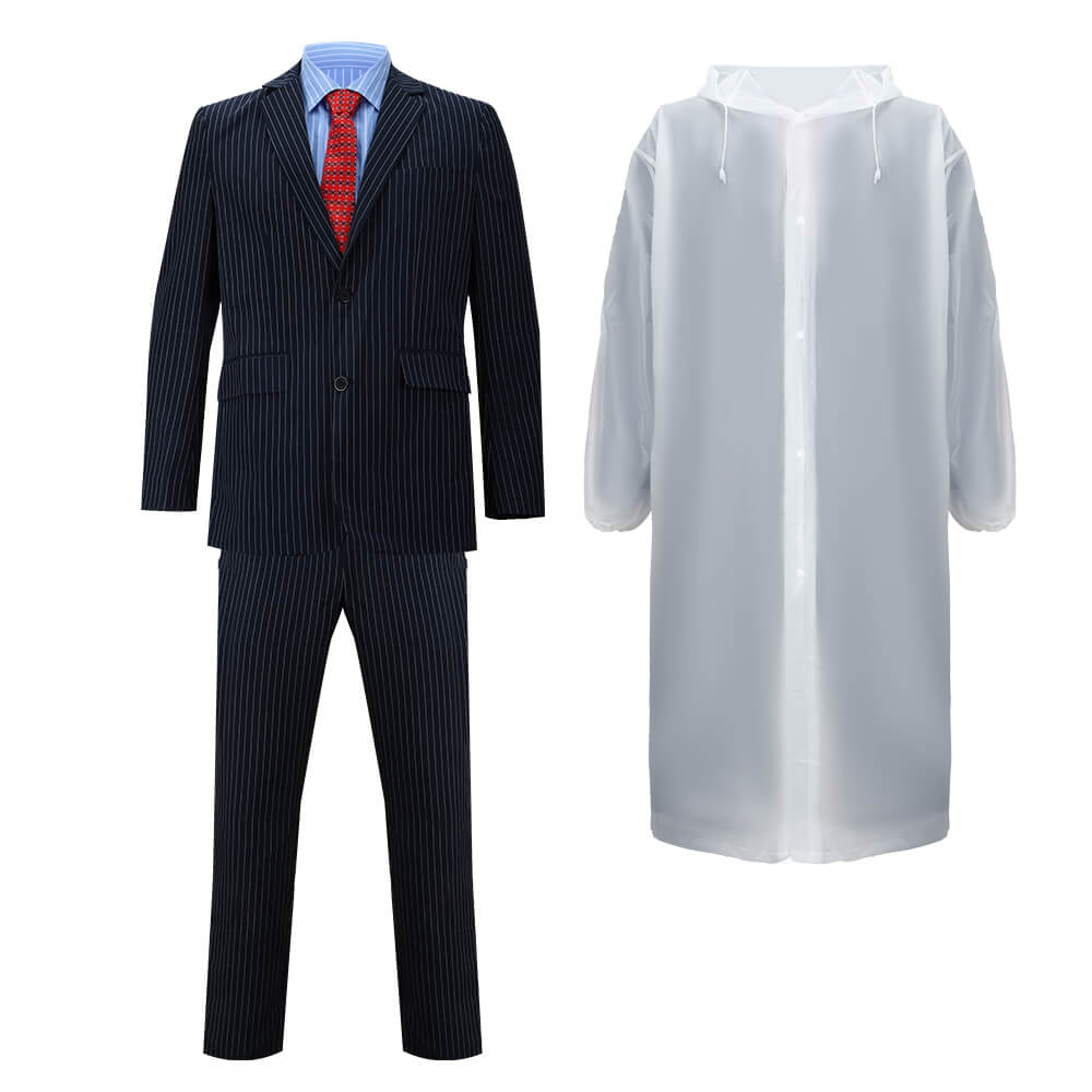 Patrick Bateman Cosplay Costume-Movie American Psycho Vikidoky