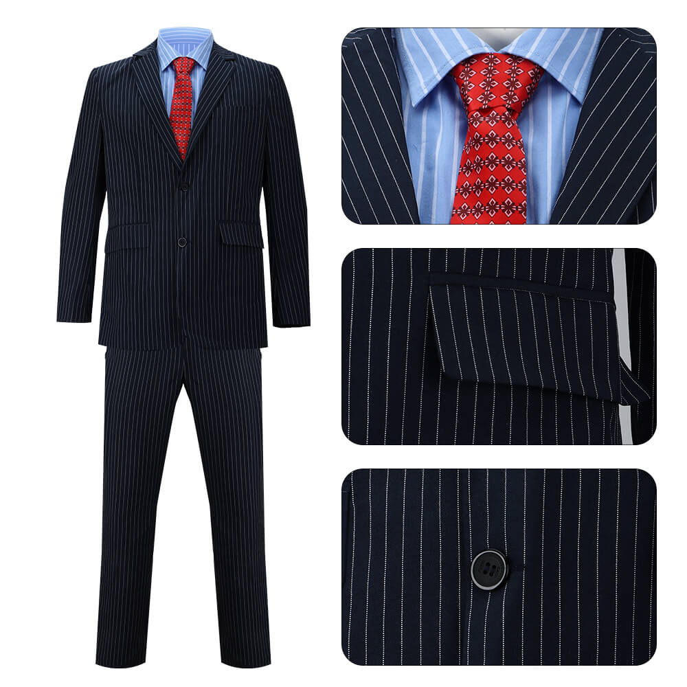 Patrick Bateman Cosplay Costume-Movie American Psycho Vikidoky