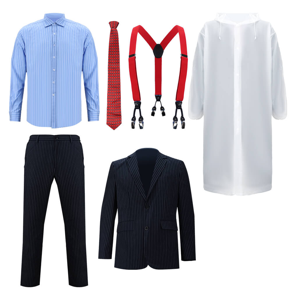 Patrick Bateman Cosplay Costume-Movie American Psycho Vikidoky