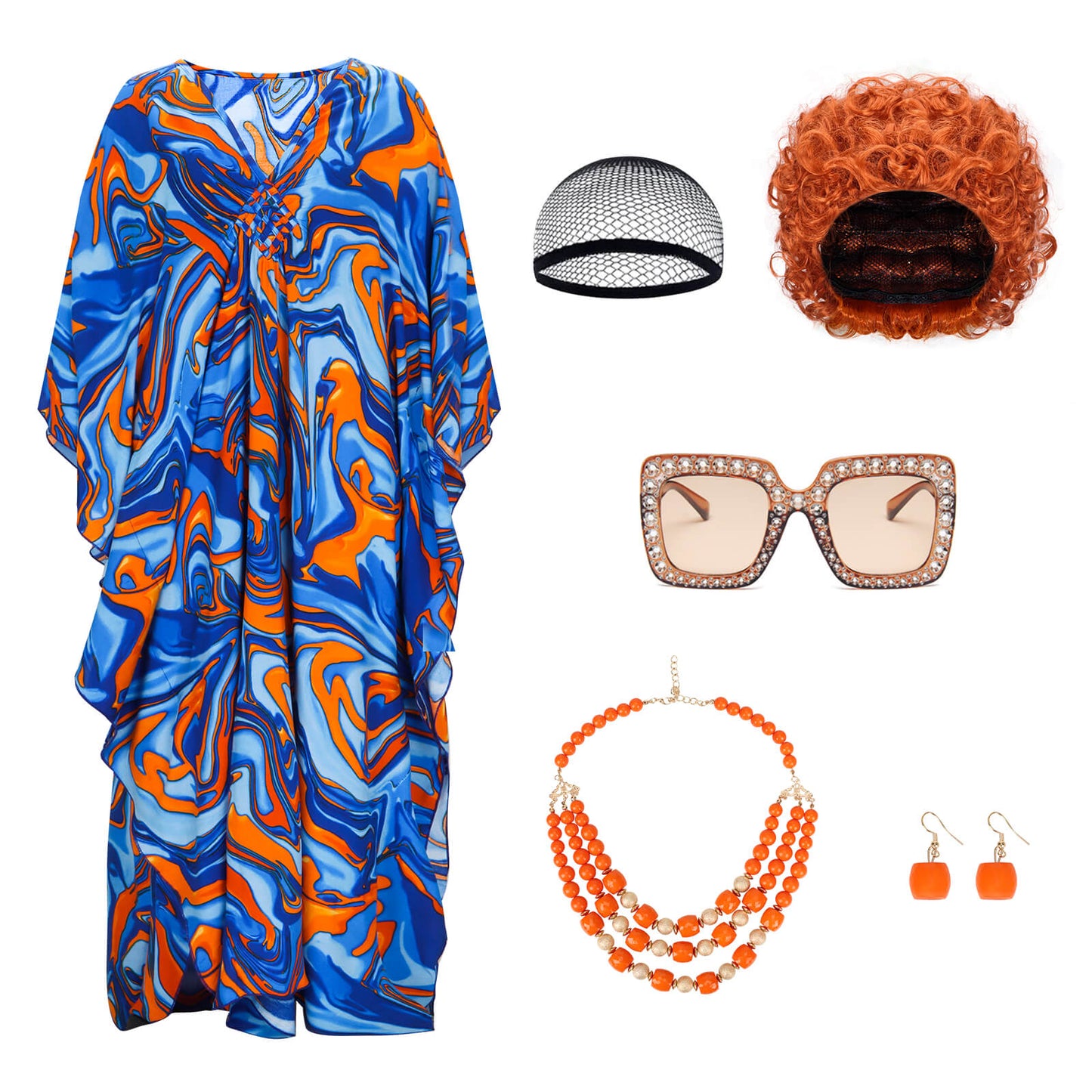 Mrs. Roper Romp Cosplay Costume Halloween Costume Helen Roper 70s Fancy Dress
