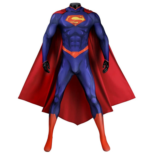 Superman New 52 Clark Kent Cosplay Costume Printed Style