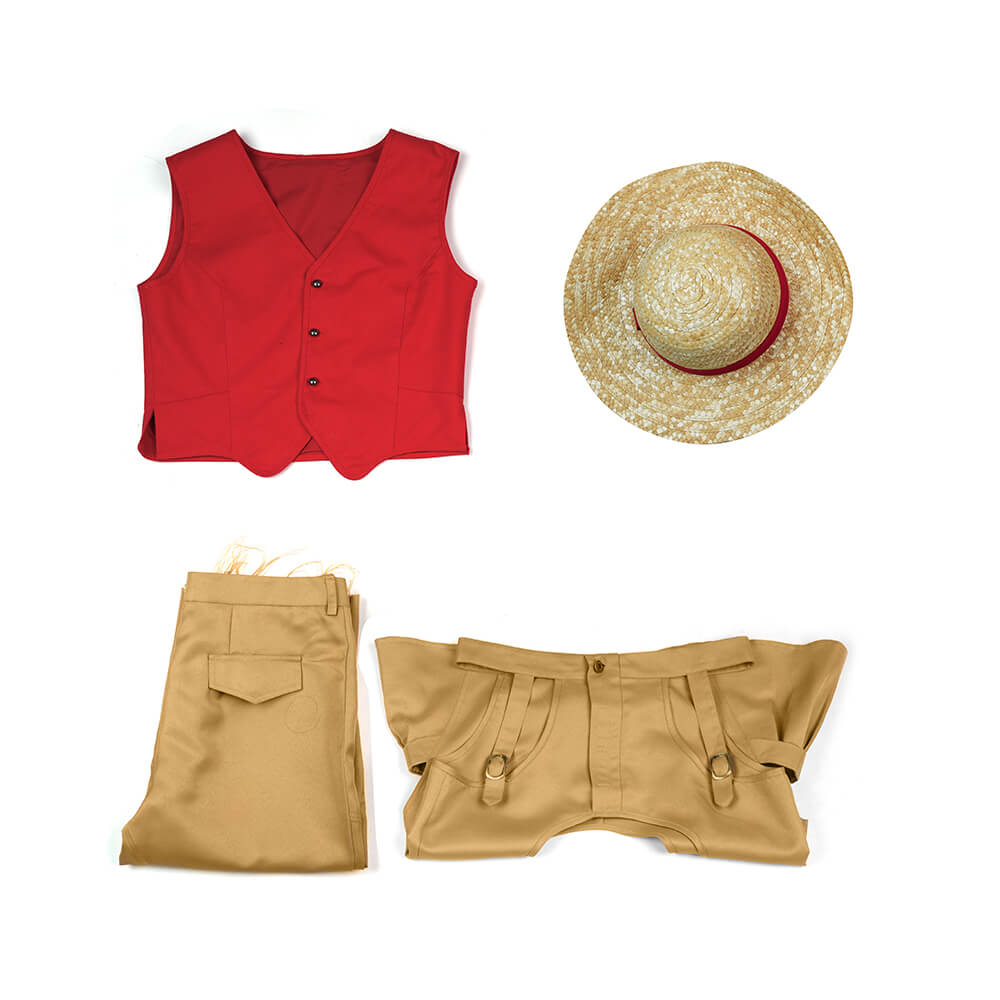 One Piece Monkey D. Luffy Cosplay Costume TV Season 2