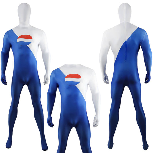 Game Pepsiman Cosplay Costume Superhero Jumpsuit