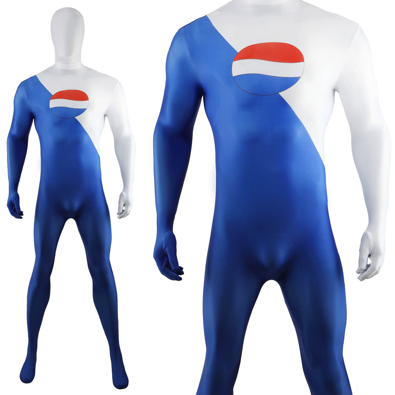 Game Pepsiman Cosplay Costume Superhero Jumpsuit