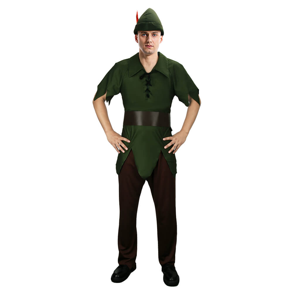 Vikidoky Adults Peter Pan Costume Halloween Christmas Fancy Dress ...