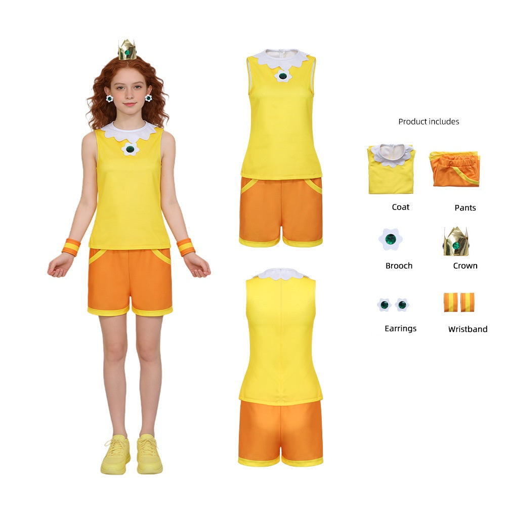 Mario Tennis Aces Princess Daisy Cosplay Costume