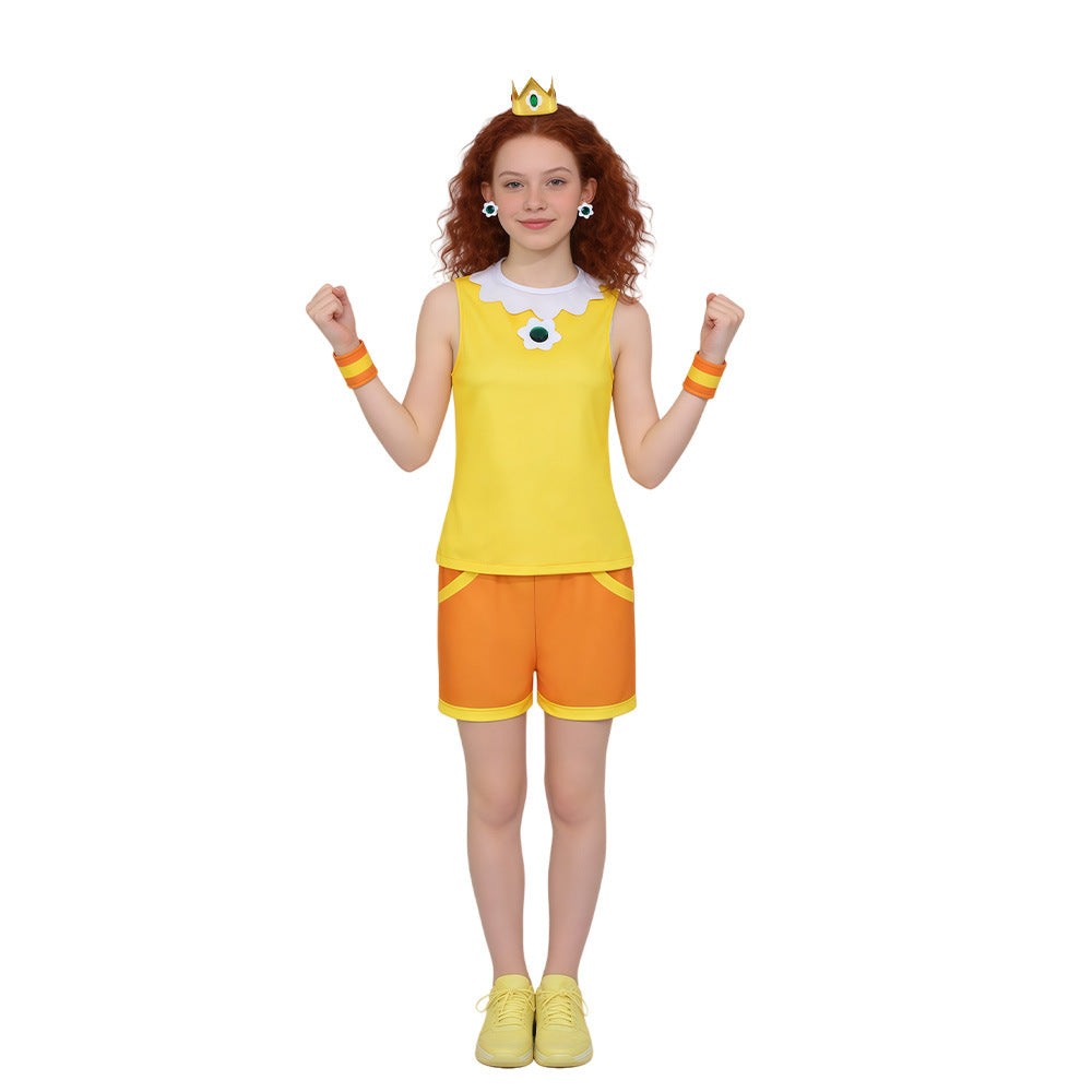 Mario Tennis Aces Princess Daisy Cosplay Costume