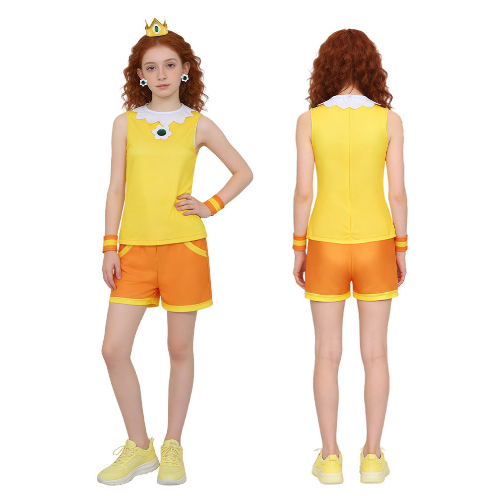 Mario Tennis Aces Princess Daisy Cosplay Costume