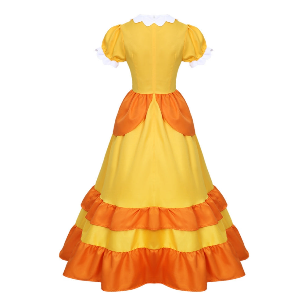 princess daisy dress Amazon.com: miccostumes Women's Costume Princess Cosplay Yellow Deluxe Ball Gown Party Prom Dress With Crown Earrings And Gloves(1X/2X, Yellow) : Clothing, Shoes & Jewelry
