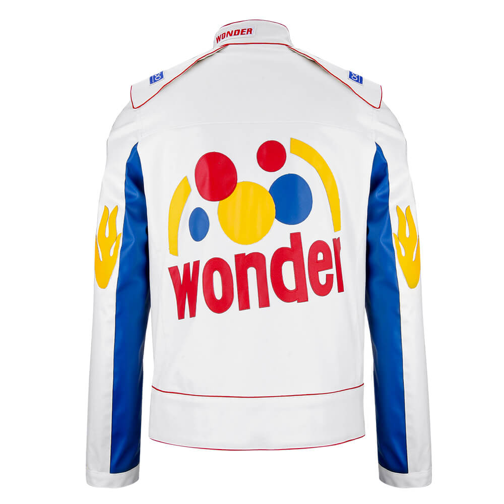 Ricky Bobby Faux Leather Jacket Wonder Racing Suit Talladega Nights