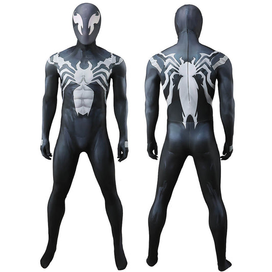Rivals Venom Cosplay Costume Printed Jumpsuit Mask