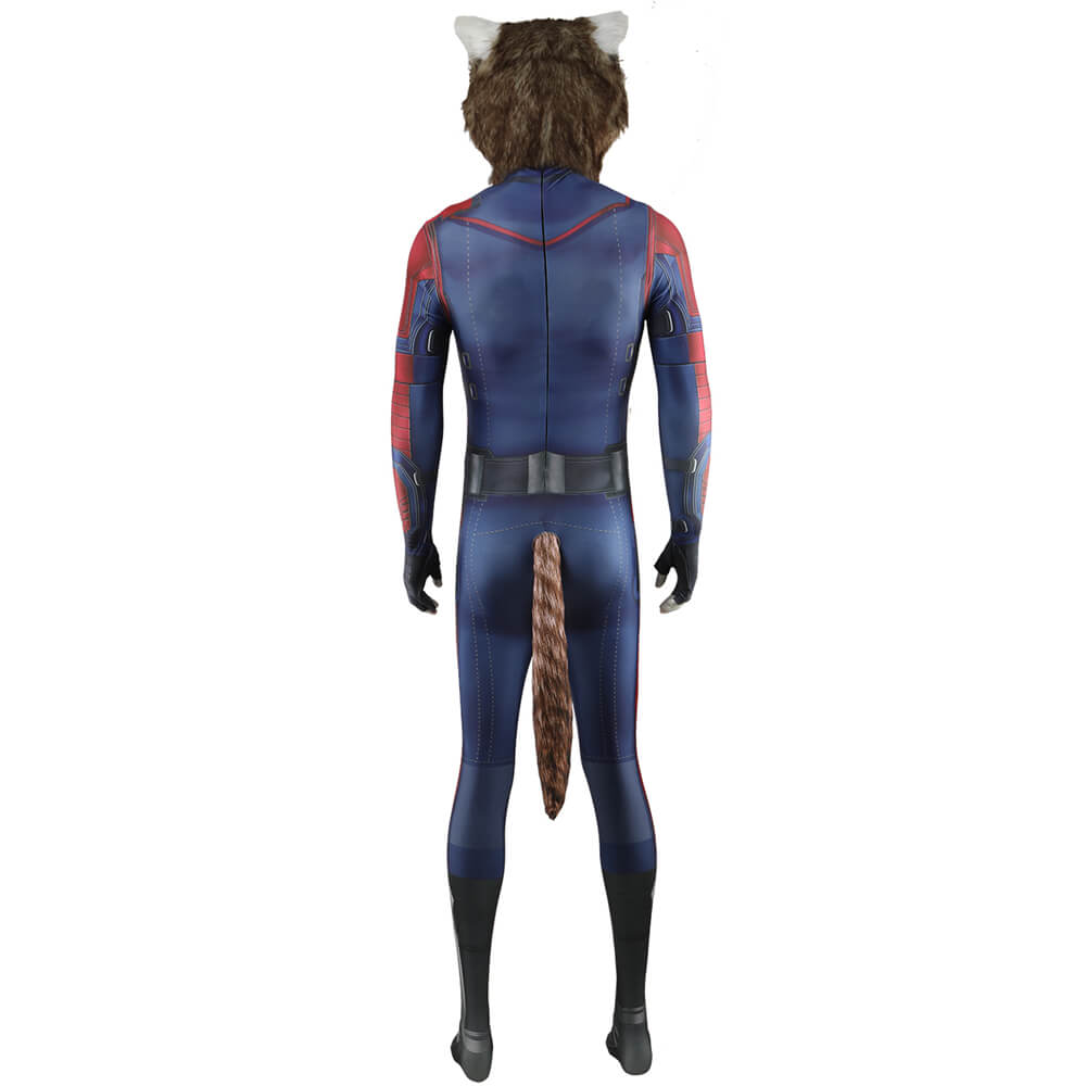 Rocket Raccoon Cosplay Costume Mask Guardians of the Galaxy Vol. 3 Adults Kids