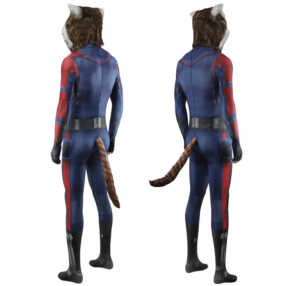 Rocket Raccoon Cosplay Costume Mask Guardians of the Galaxy Vol. 3 Adults Kids