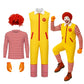 Ronald Clown Cosplay Costume Halloween Outfits M Uncle