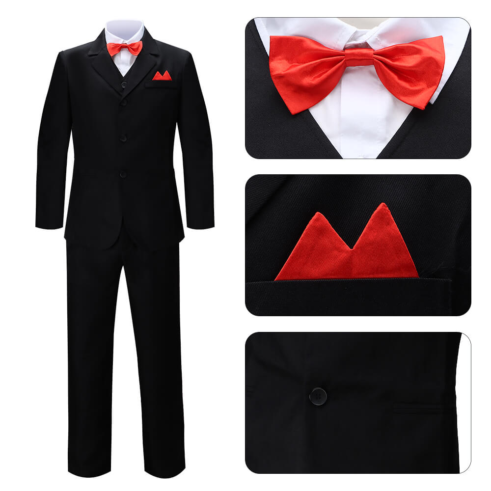 Saw Billy Puppet Jigsaw Cosplay Costume with Mask Vikidoky