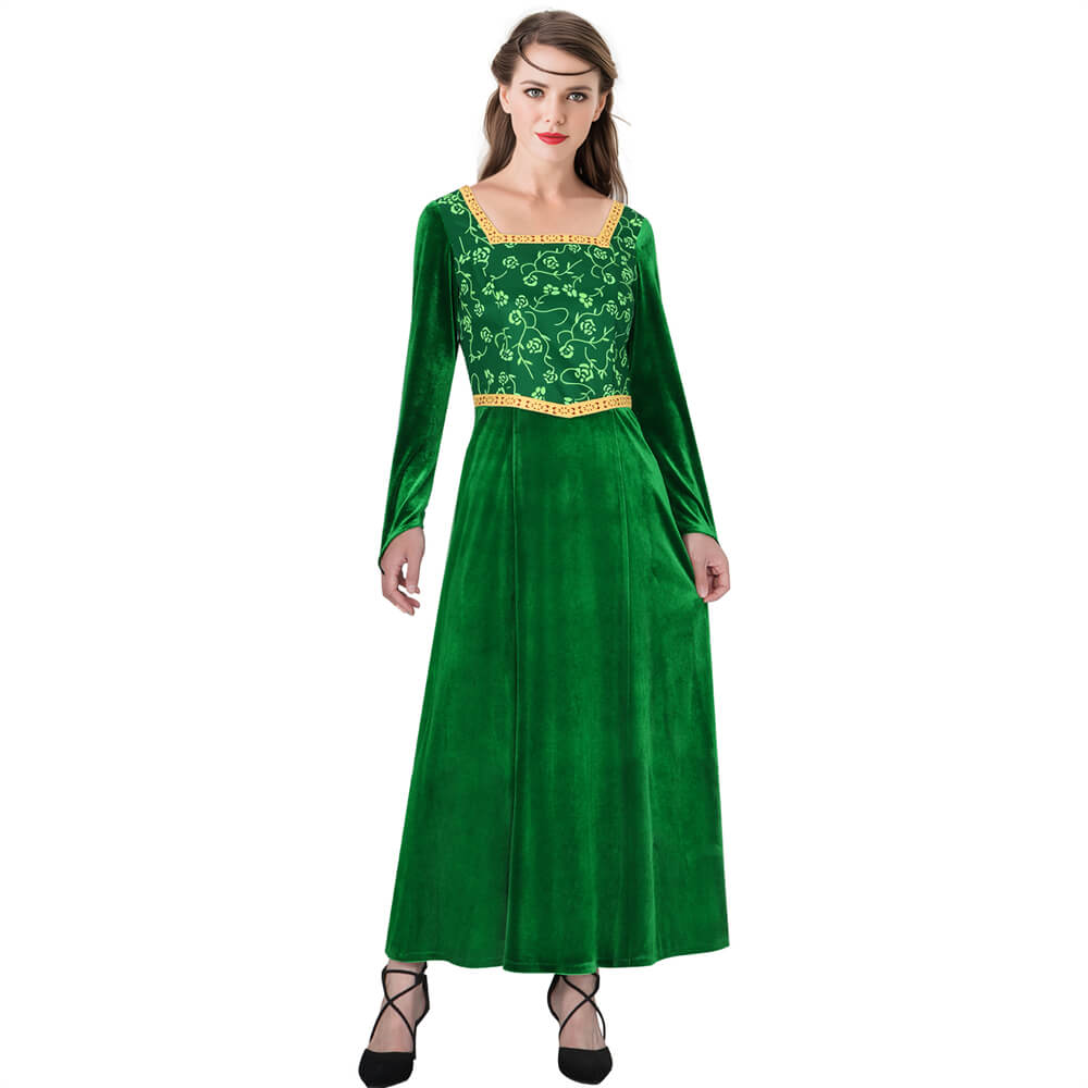 Shrek Princess Fiona Dress Cosplay Costume Upgrade Vikidoky