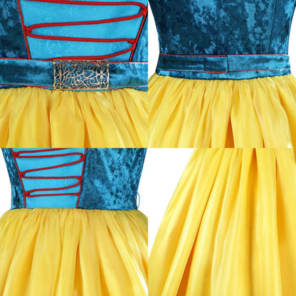 Snow White 2025 Party Dress Cosplay Costume For Women Kids Vikidoky