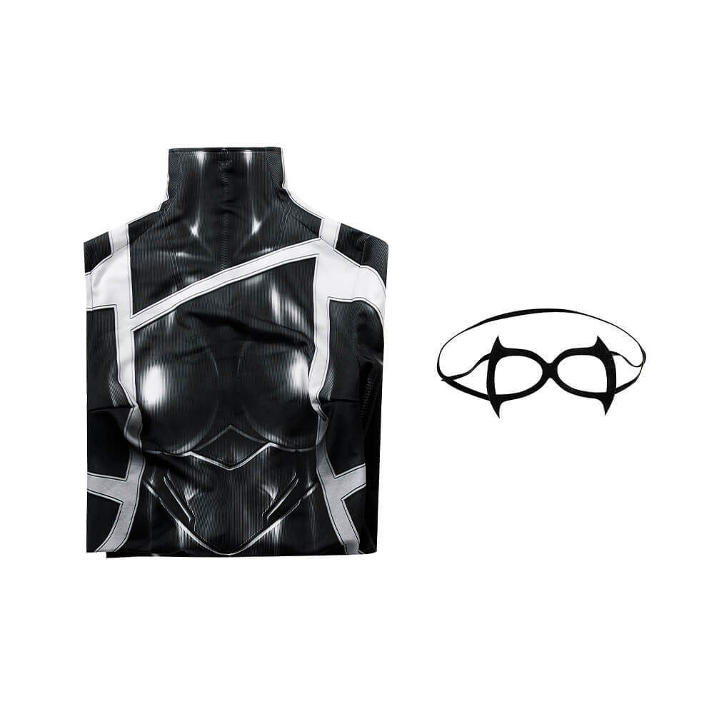 Spider-Man 2 Black Cat Suit Cosplay Costume Felicia Hardy Jumpsuit