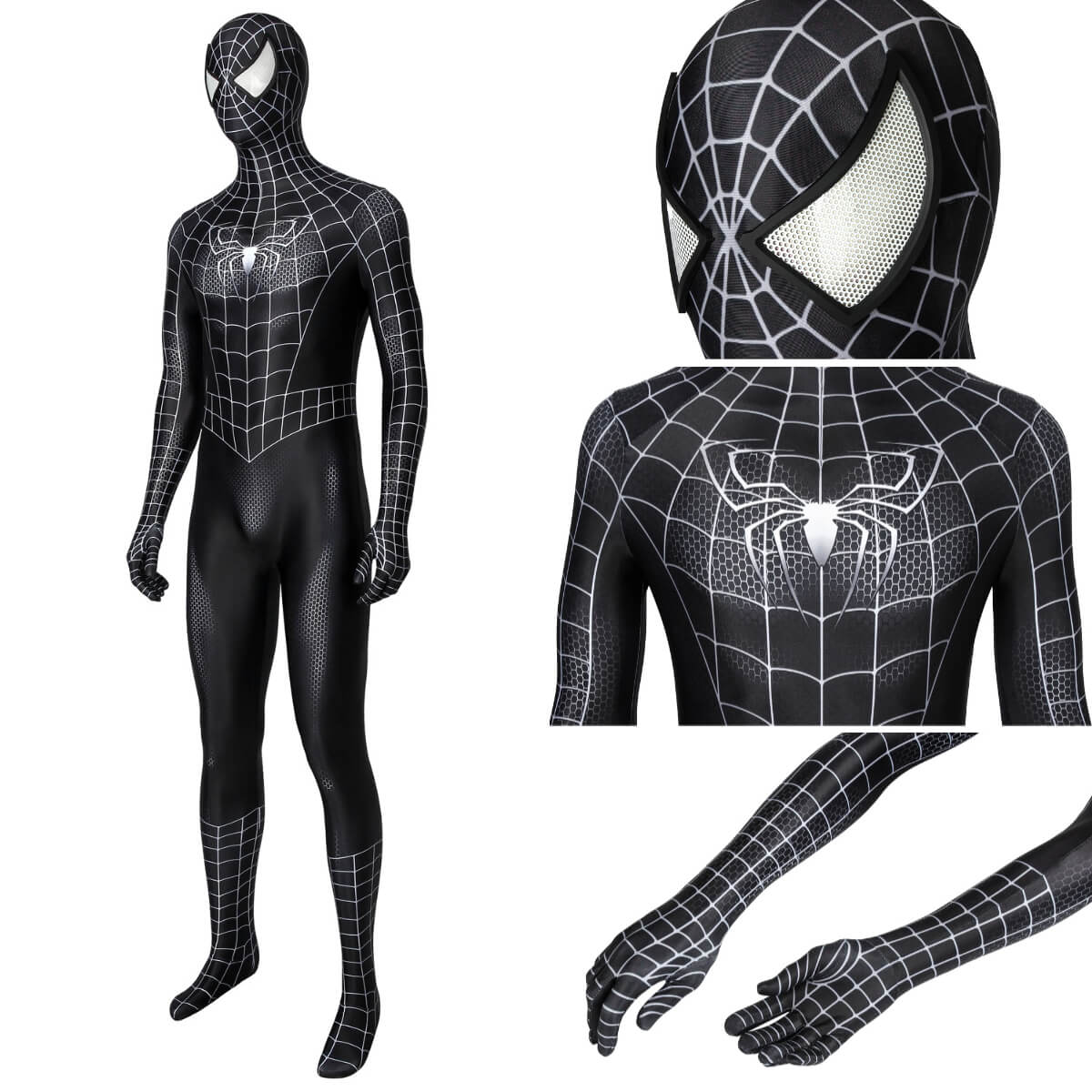 Spider-Man 3 Venom Eddie Brock Cosplay Costume