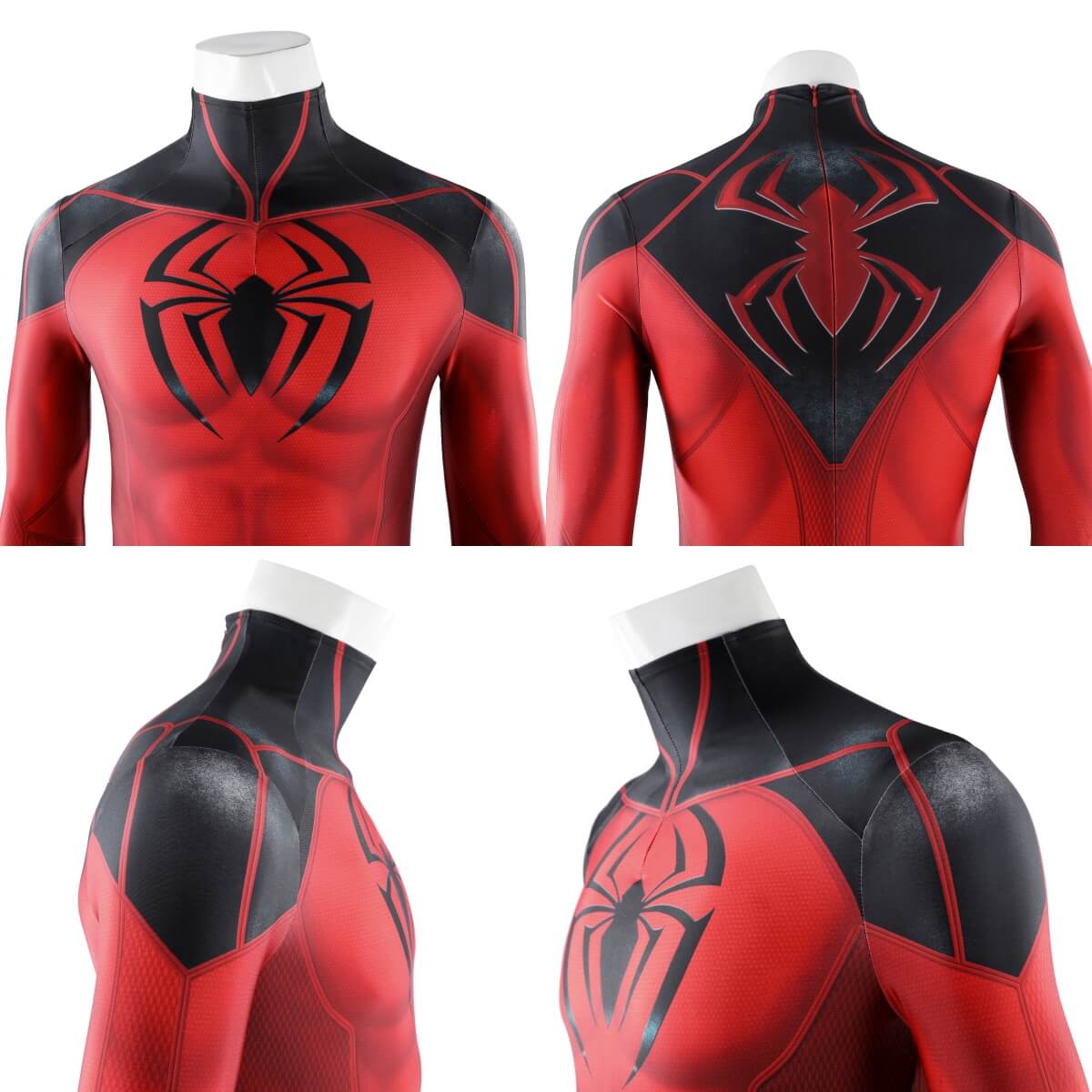 Spider-Man Scarlet Spider II Suit Cosplay Costume Printed Style
