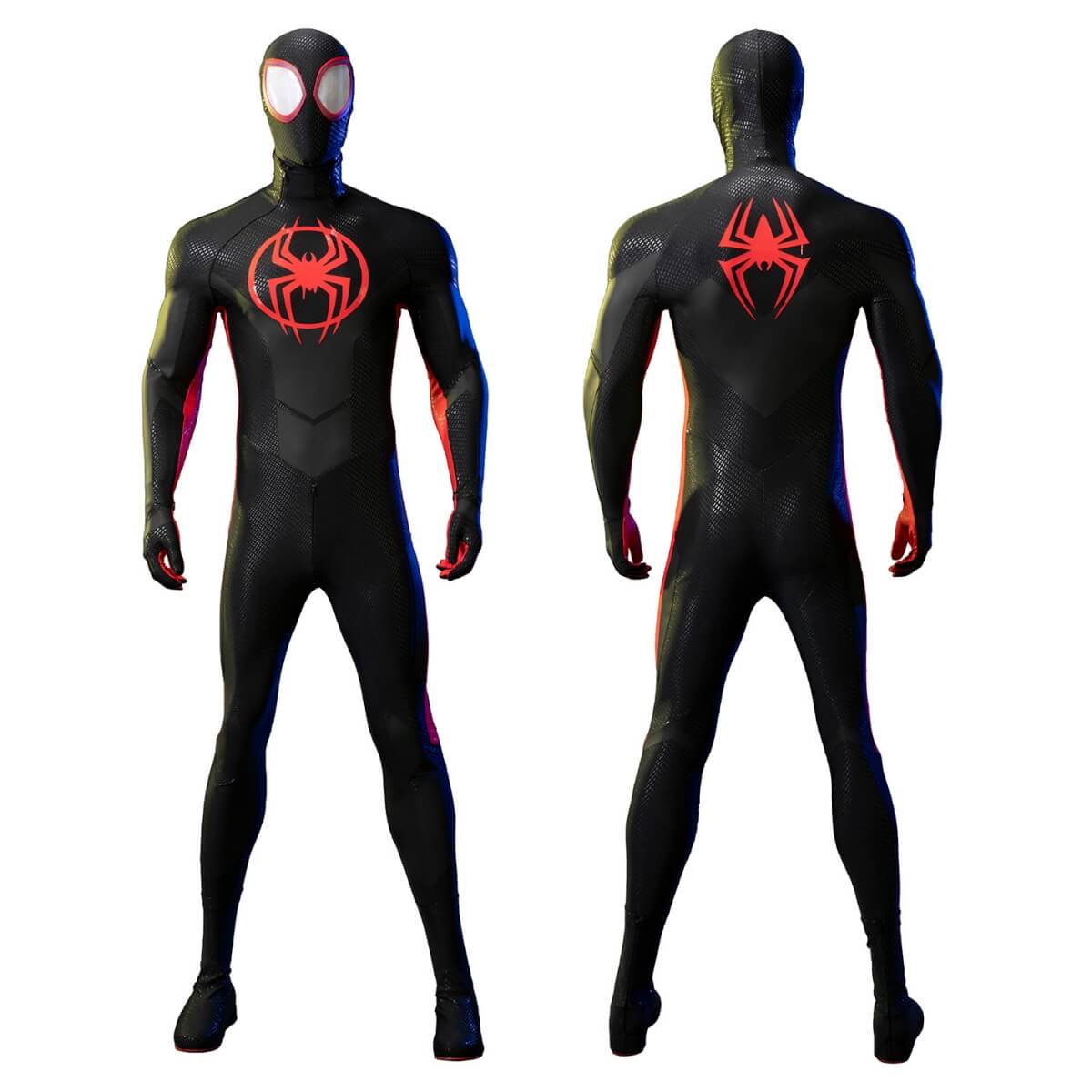 Across the Spider-Verse Miles Morales Spider-Man Cosplay Costume Top Level