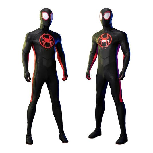 Across the Spider-Verse Miles Morales Spider-Man Cosplay Costume Top Level