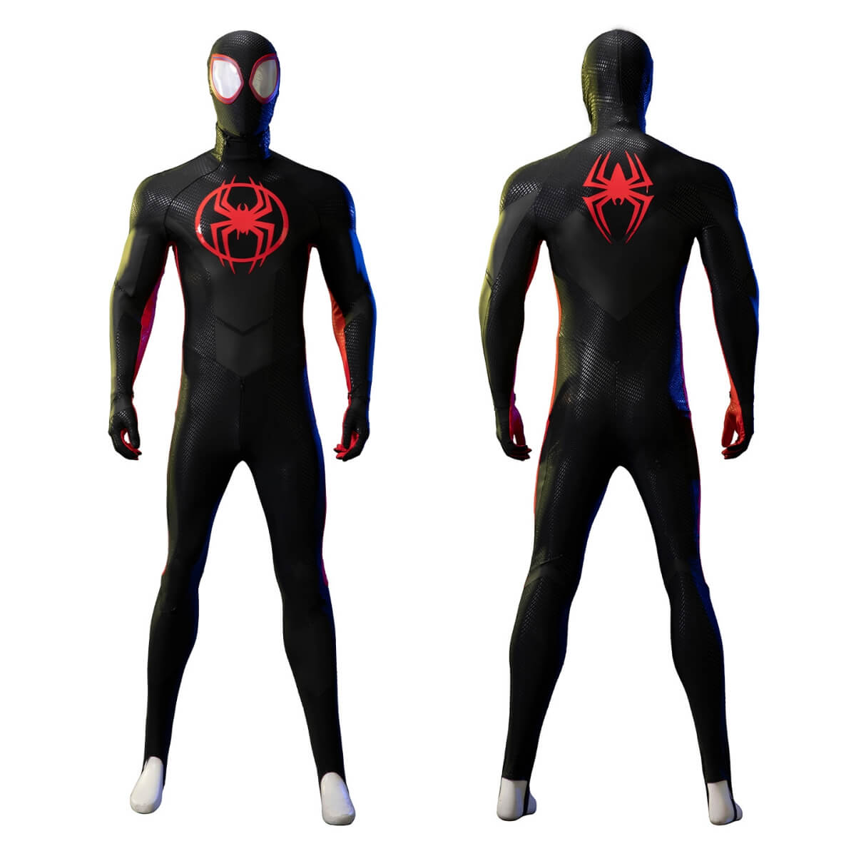 Across the Spider-Verse Miles Morales Spider-Man Cosplay Costume Top Level
