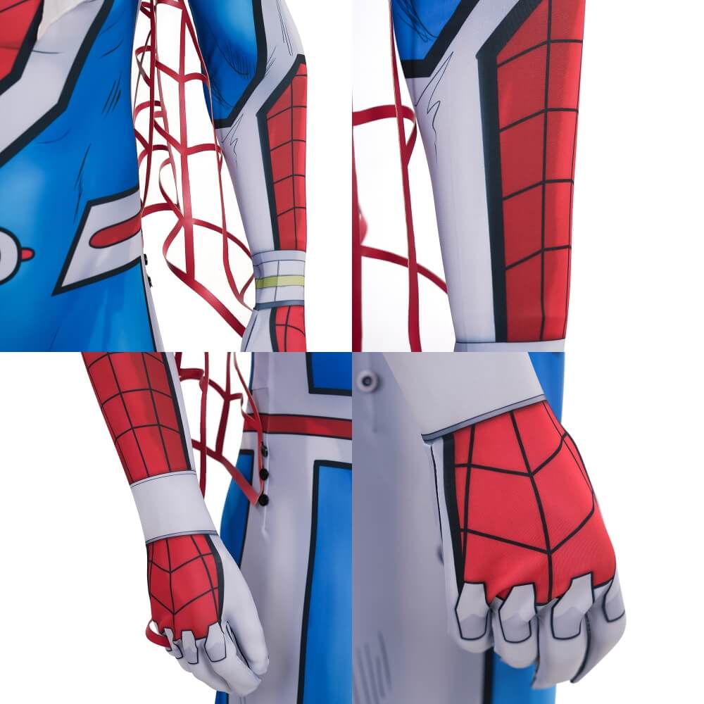 Spider-Man Takuya Yamashiro Cosplay Costume Printed Style Spider-Verse Vs. Venomverse