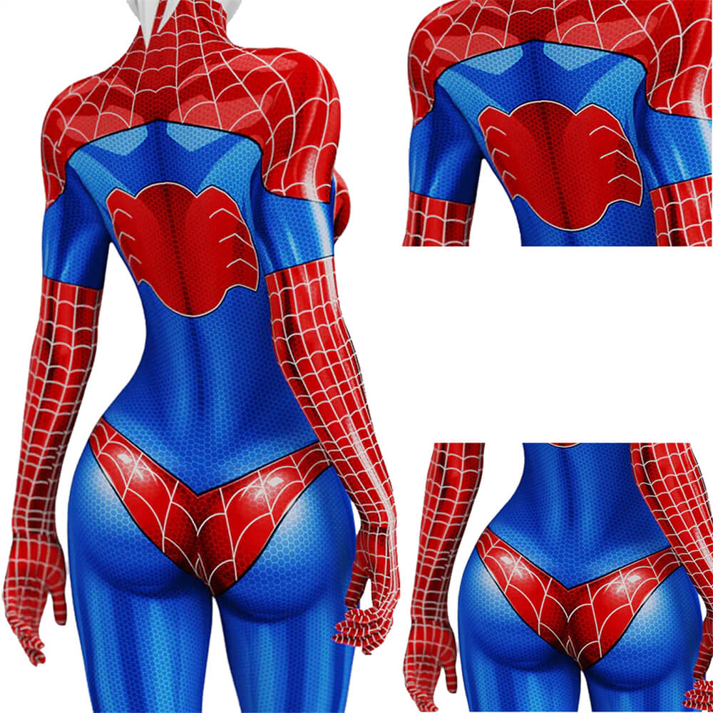 Spider-Woman Mary Jane Cosplay Costume Classic Suit Printed Style